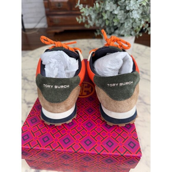 Tory Burch Kolaalce CalCare Annie Nylon Lace-Up Runner Sneakers Womens Size 7 - Picture 4 of 6